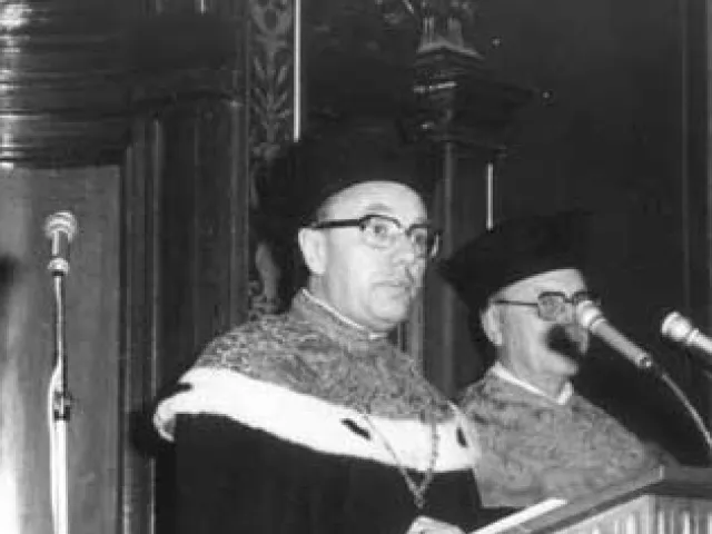 Karl Schlögl (1924–2007) als Dekan, 1978