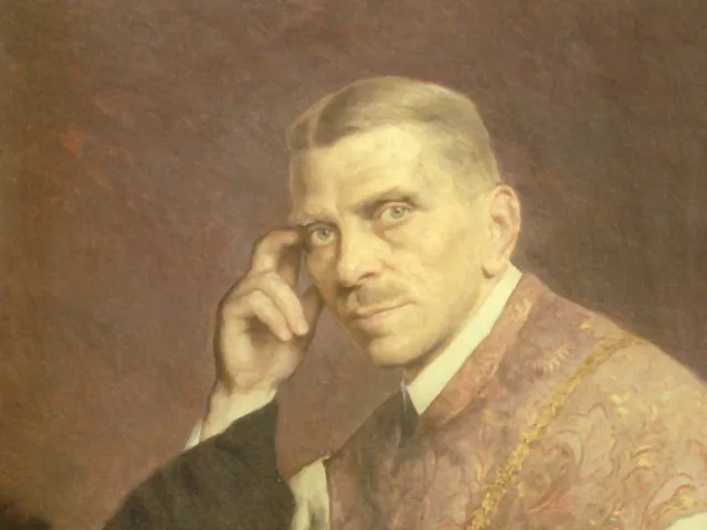 Heinrich Peham (Rektor 1927/28) in der Amtstracht des Rektors