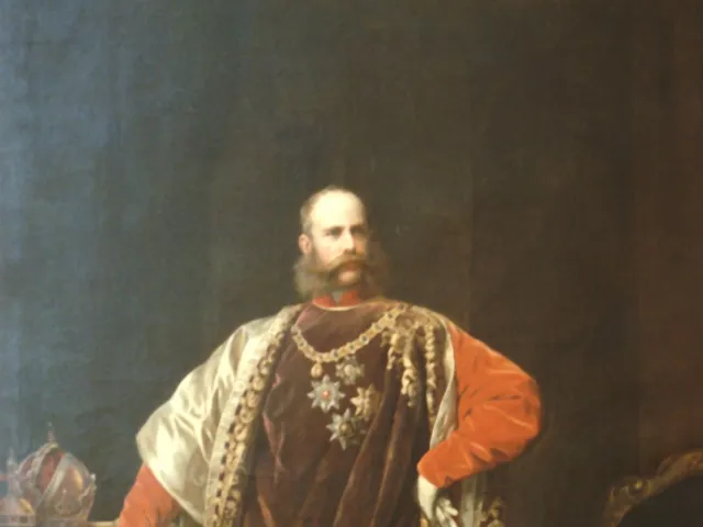 Franz Joseph I., Kaiser von Österreich, im Ornat des Ordens vom Goldenen Flies