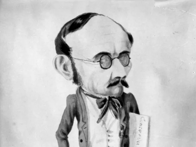 Karikatur von Leopold Hasner von Artha (1818–1891), Politische Ökonomie und Wissenschaften