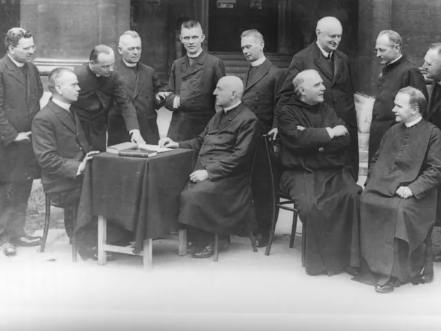 Professorenkollegium der Katholisch-theologischen Fakultät der Universität Wien mit Theodor Innitzer und Ignaz Seipel