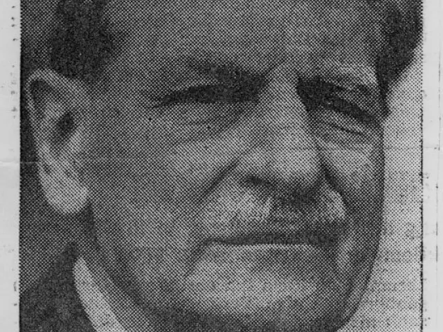 Zeitungsausschnitt: Todesmeldung von Adolf Merkl (1890–1970)