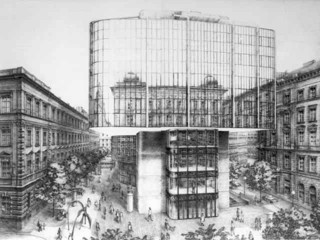 Juridicum Gebäude der Rechts- und staatswissenschaftlichen Fakultät, Entwurf