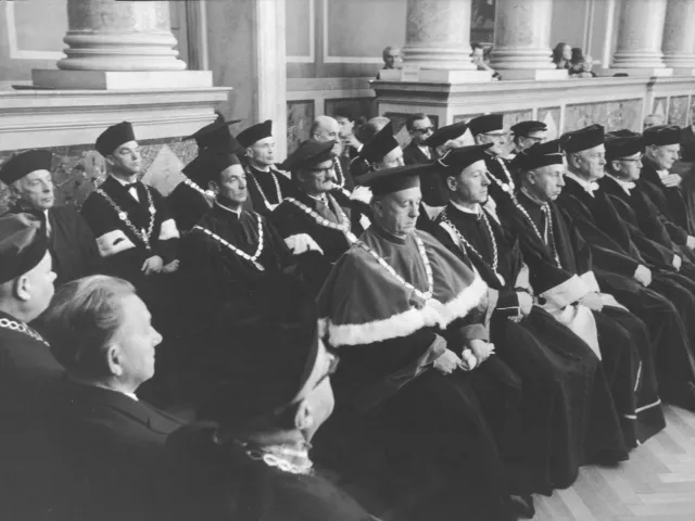 Feierliche Inauguration des Rektors Walther Kraus, 1968