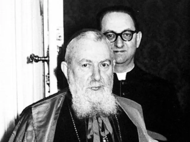 Kardinal Eugene Tisserant bei der Verleihung des Ehrendoktorats der Katholisch-theologischen Fakultät, 1958