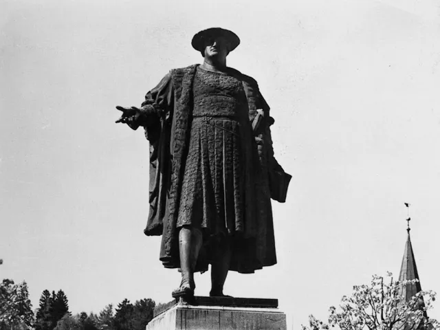 Denkmal für Joachim Vadianus (1483–1551, Humanist, Dichter) in St. Gallen Schweiz