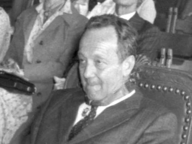 René Cheval bei der akademischen Feier anläßlich der Verleihung des Silbernen Ehrenzeichens der Universität Wien
