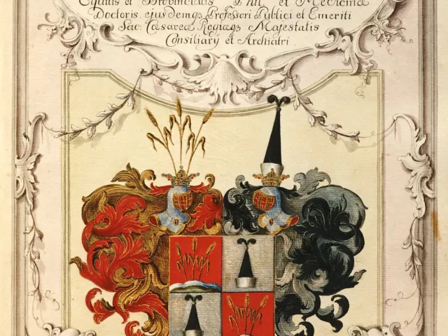 Rektorenblatt von Johannes Adam von Gerstorff (1740/41 Rektor)