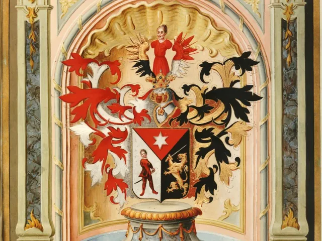 Rektorenblatt von Joseph Christoph von Zorn (Rektor 1761/62)