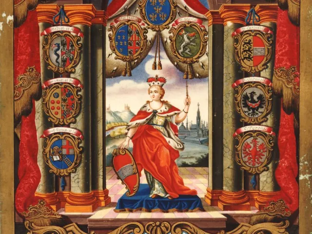 Titelblatt der Matrikel der Österreichischen akademischen Nation an der Universität Wien