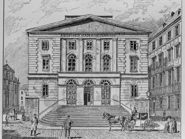 Die Universitätsbibliothek vor ihrem Umzug in das Hauptgebäude an der Ringstraße