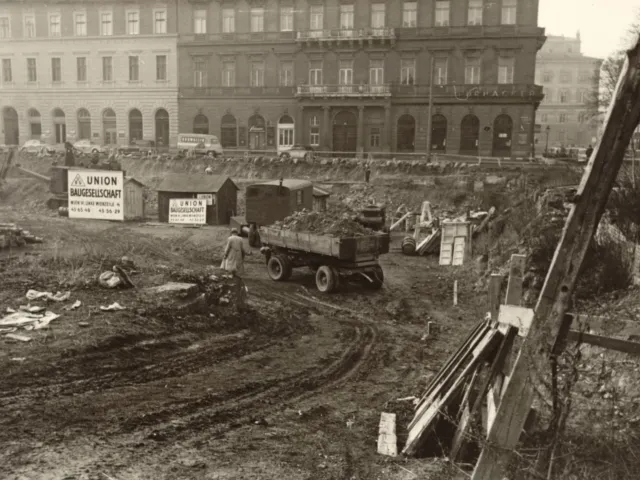 1958 Baustelle des NIG | Neues Institutsgebäude