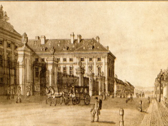 Josephinum (Medizinisch-chirurgische Militärakademie) in der Währingerstraße (heute: Institut für die Geschichte der Medizin)