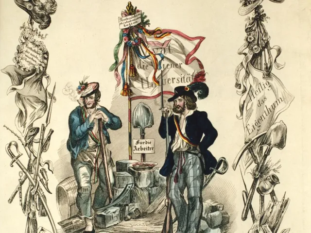 Erinnerung an die Tage des Barrikadenbaus: 26., 27. und 28. Mai 1848