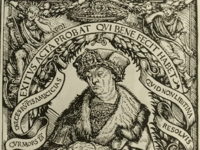 Sterbebild des Konrad Celtis