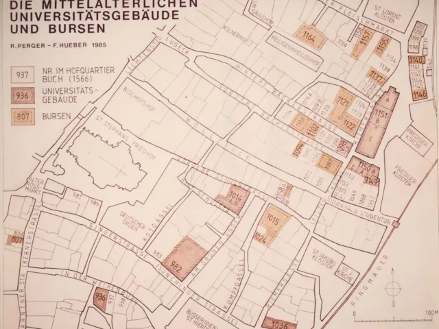 Die mittelalterlichen Universitätsgebäude und Bursen in Wien