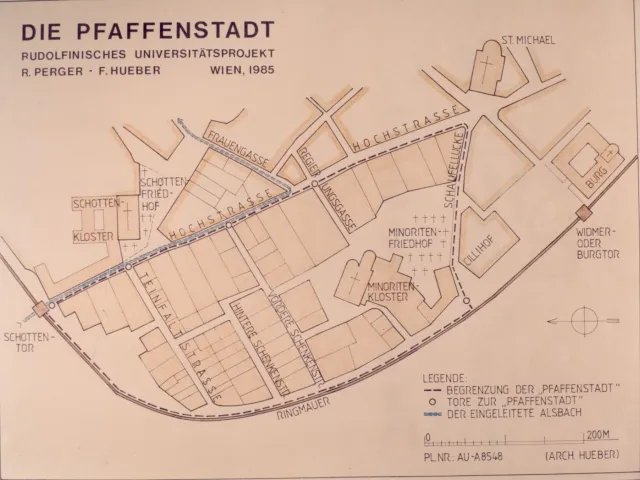 Originalplan die „Pfaffenstadt“