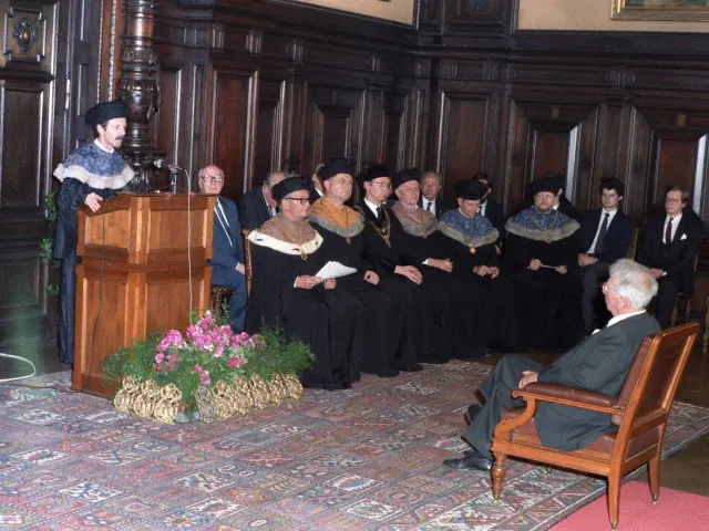 Verleihung des Ehrendoktorats der Universität Wien an Viktor Frankl, Laudatio für Frankl von Giselher Guttmann