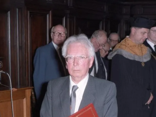 Viktor Frankl bei der Verleihung des Ehrendoktorats der Universität Wien