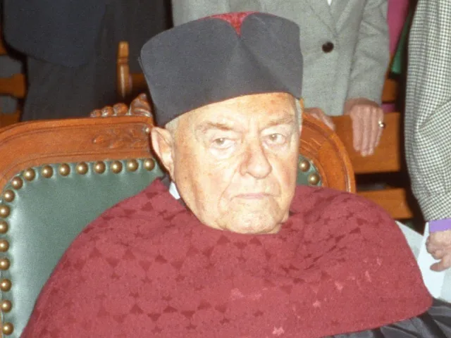 Teddy Kollek bei der Verleihung des Ehrendoktorats der Universität Wien