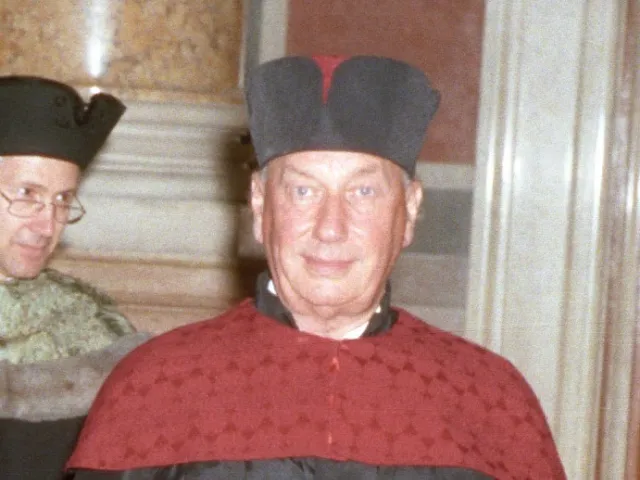 John Vane bei der Verleihung des Ehrendoktorats der Universität Wien