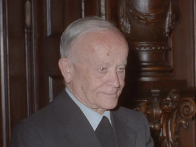 Johannes Schasching bei der Verleihung des Ehrendoktorats der Universität Wien
