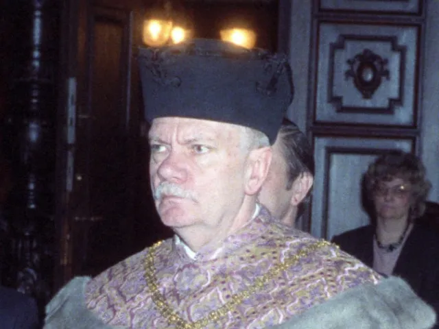 Alfred Raddatz als Dekan der Evangelisch-Theologischen Fakultät