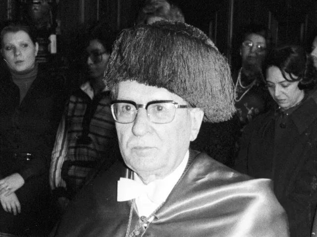 Luis Legaz y Lacambra bei der Verleihung des Ehrendoktorats der Universität Wien