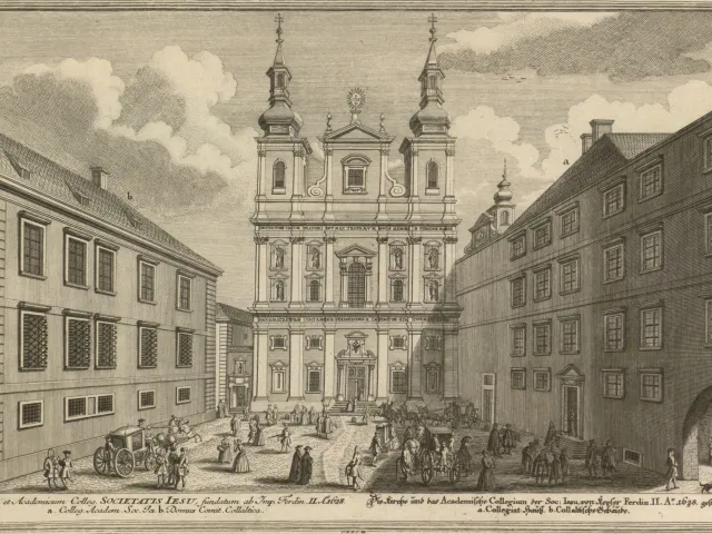Jesuitenkirche und Akademisches Kolleg („Collegium Academicum Viennense Societatis Jesu“)