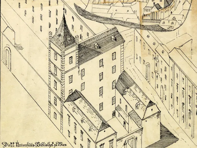 Die Universitätsbibliothek im Alten Universitätsviertel 1777