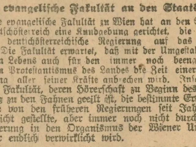„Die evangelische Fakultät an den Staatsrat“, Zeitungsartikel in „Deutsches Volksblatt“ vom 6. November 1918
