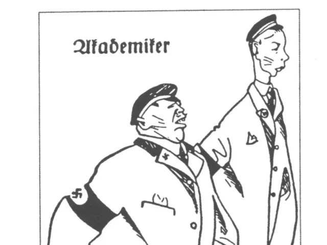 Karikatur Studenten Programm-Pogrom