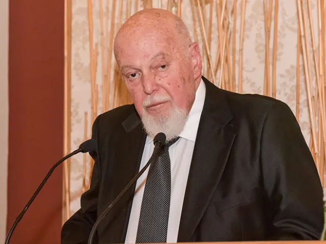 Isaac P. Witz bei der Verleihung des Ehrendoktorats der Universität Wien, 2018