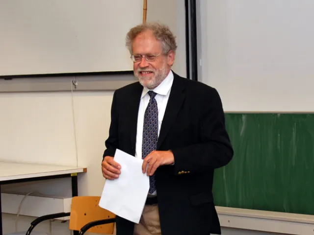 Anton Zeilinger bei der Feier zum 80. Geburtstag für Othmar Preining