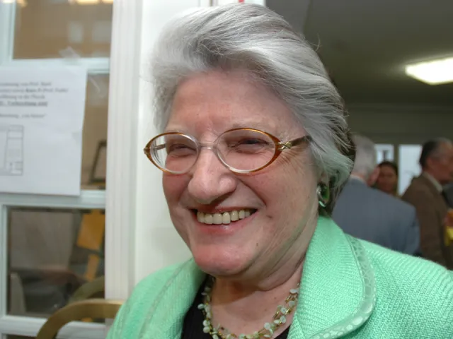 Christl Langstadlinger bei der Abschiedsvorlesung von Alfred Bartl