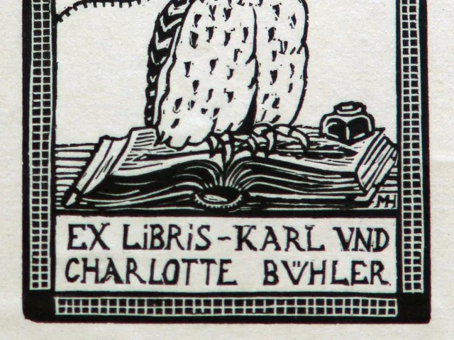 Exlibris von Karl und Charlotte Bühler