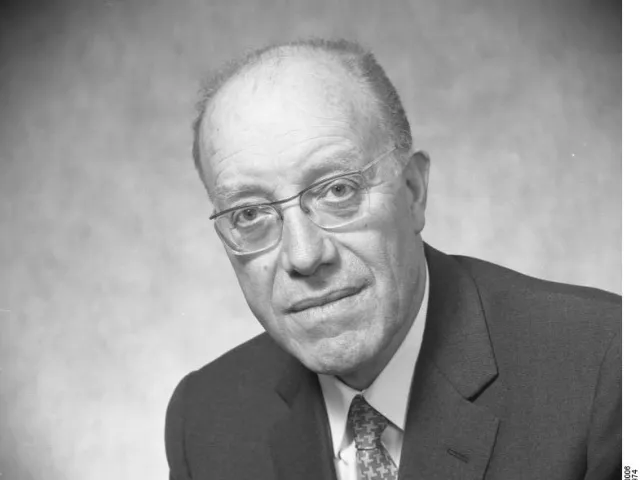 Prof. Heinz Maier-Leibnitz, Präsident der Deutschen Forschungsgemeinschaft