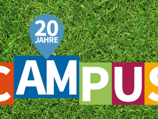 Grafik „20 Jahre Uni Wien Campus“
