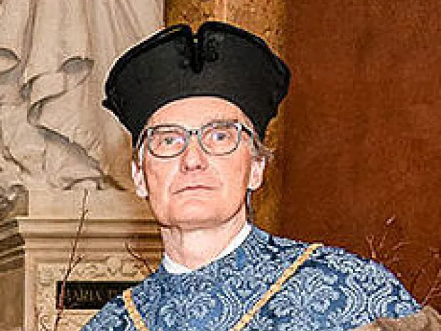 Dekan Sebastian Schütze (Kunstgeschichte) am Dies academicus der Universität Wien 2019
