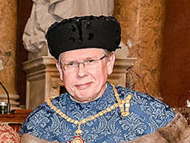 Dekan Wilfried Datler (Psychoanalytische Pädagogik) am Dies academicus der Universität Wien 2019