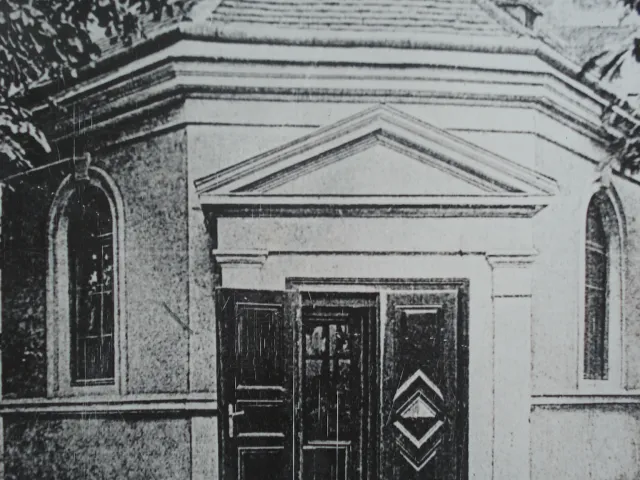Jüdisches Bethaus von Max Fleischer im alten Allgemeinen Krankenhaus Wien, Außenansicht 1903