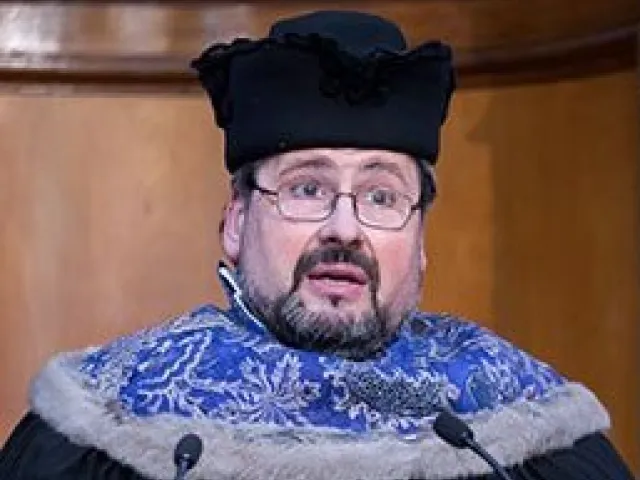 Ludmil Katzarkov als Laudator bei der Verleihung des Ehrendoktorats an Mathematiker Maxim Kontsevich