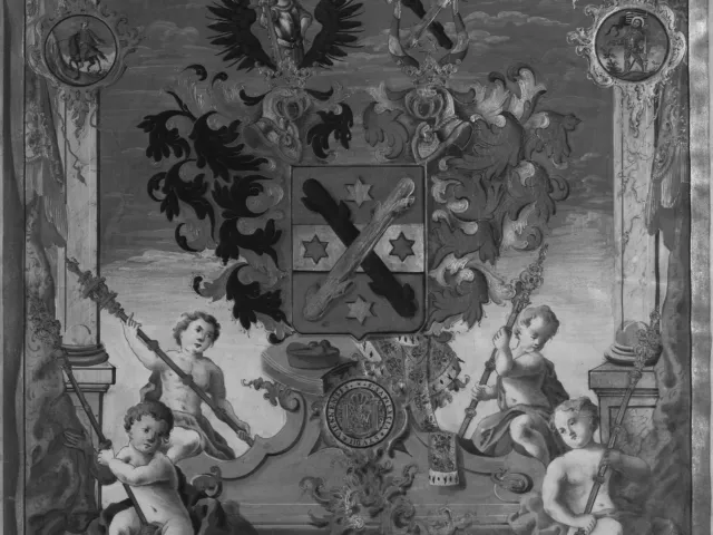 Rektorenblatt von Franz Kaspar von Seeger zu Sagburg (Rektor 1753/54)