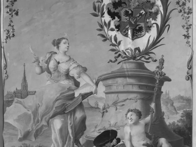 Rektorenblatt von Karl von Ehrenthal (Rektor 1763/64)
