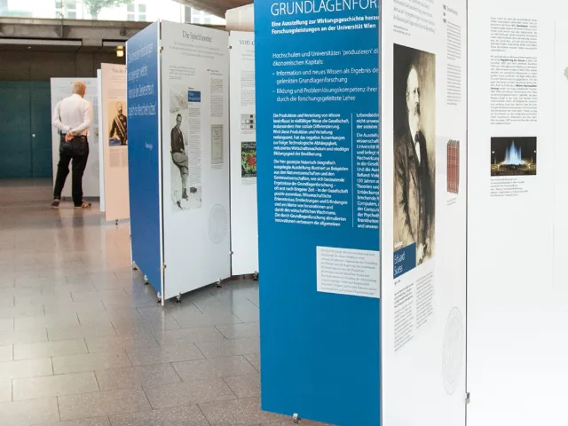 Ausstellung „Innovation durch Grundlagenforschung“