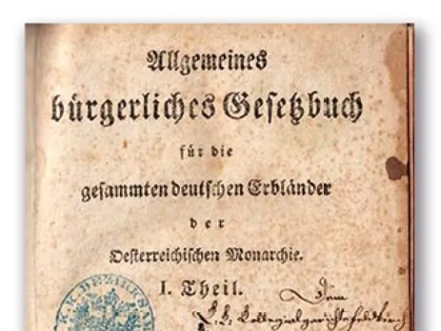 Franz von Zeiller „Allgemeines bürgerliches Gesetzbuch für die gesammten deutschen Erbländer der Oesterreichischen Monarchie…
