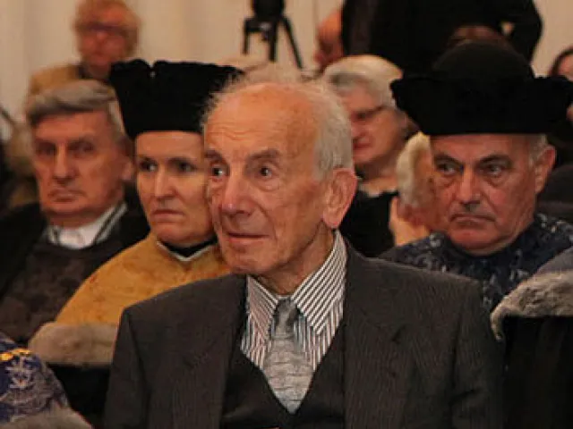 Peter Pulzer bei der Verleihung des Ehrendoktorats der Universität Wien