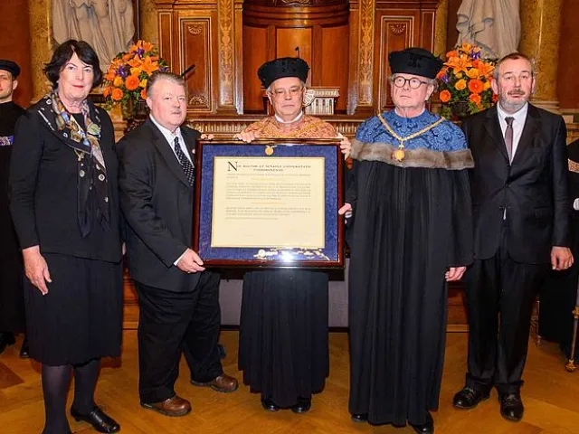 Verleihung des Titels Ehrensenator an Othmar Steinhauser, Großer Festsaal der Universität Wien