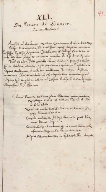 Matrikel der Leopoldina