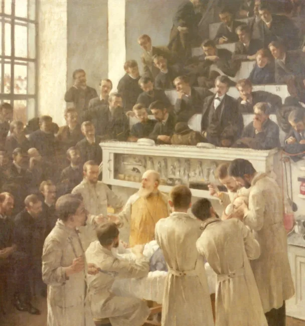 Theodor Billroth im Hörsaal